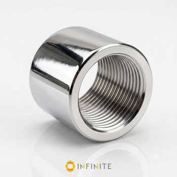 1/2-28 RH  Smooth Stainless Thread Protector (Pistol Version)