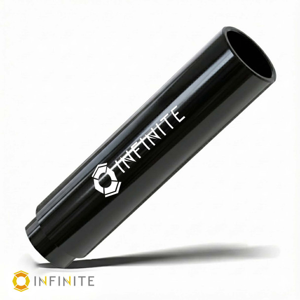 6 Inch QD Standard Sound Redirect - Hard Anodized, Gloss, Black (Throwback)