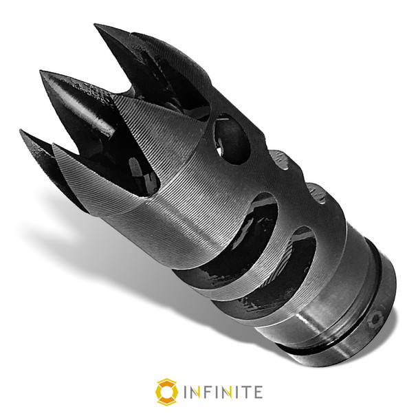 22mm x .75 Door Breacher Muzzle Brake - Black (Steel)