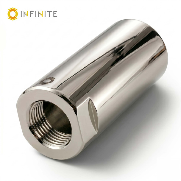 2-1/4 Inch QD Titanium Sound Redirect - Natural Titanium (Silver)