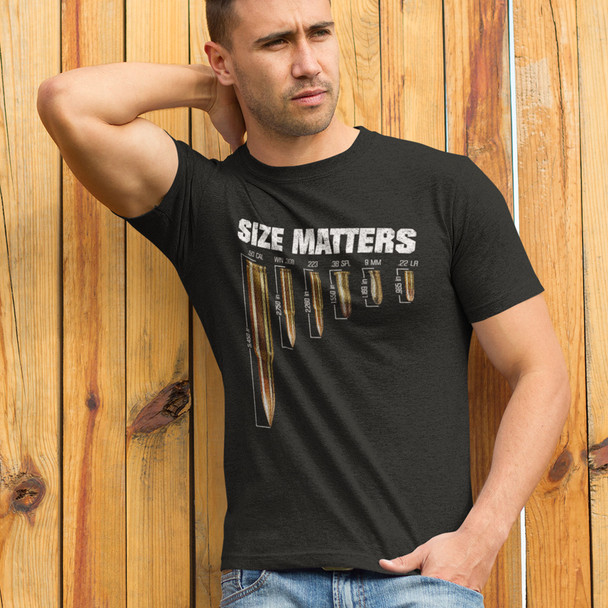 Size Matters w/ Ammo - Unisex T-Shirt