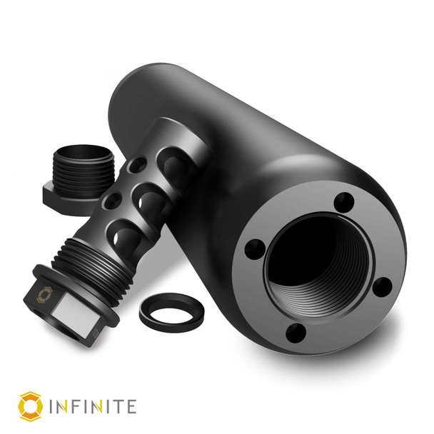 Infinite 12 Inch Sound Redirect Kit with QD Muzzle Brake Compensator