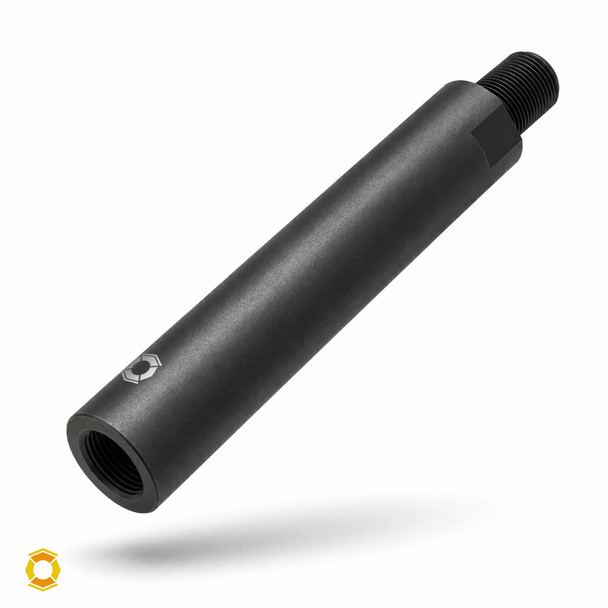 1/2-28 RH Barrel Extension - 4 Inch - Fits .223 / 5.56 /.22 - Black Phosphate