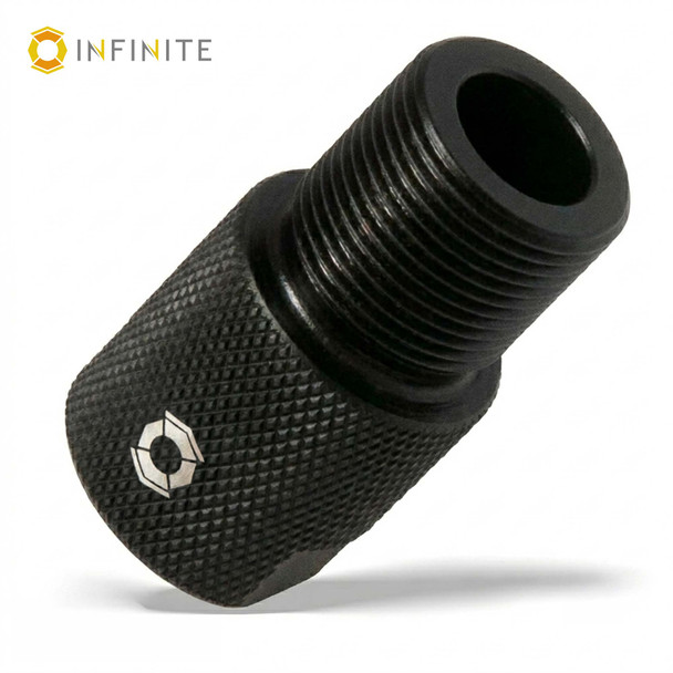1/2-28 to 5/8-24 Thread Adapter - Black Nitride, 17-4 Stainless Steel, Knurled (Gen 2)
