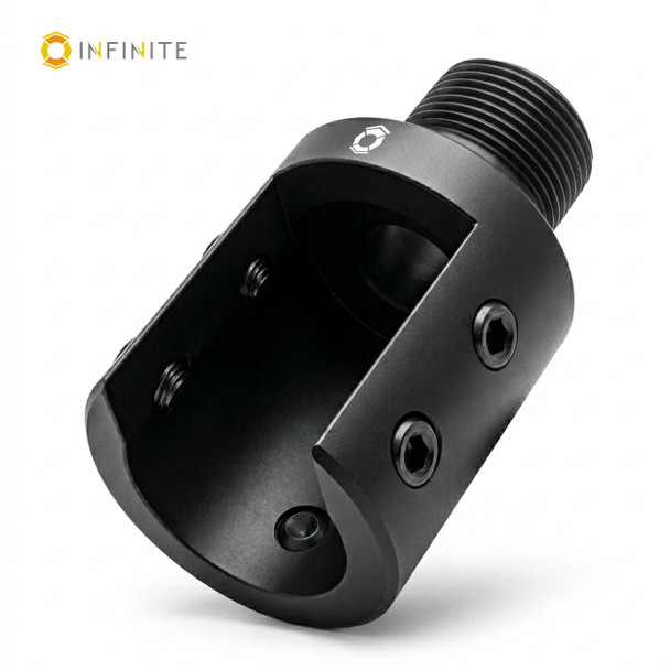 Ruger® Mini-30 w/ Double-Bladed Front Sight to 5/8-24 Slip-On Adapter (Gen 2) - Stainless Steel, Black Nitride