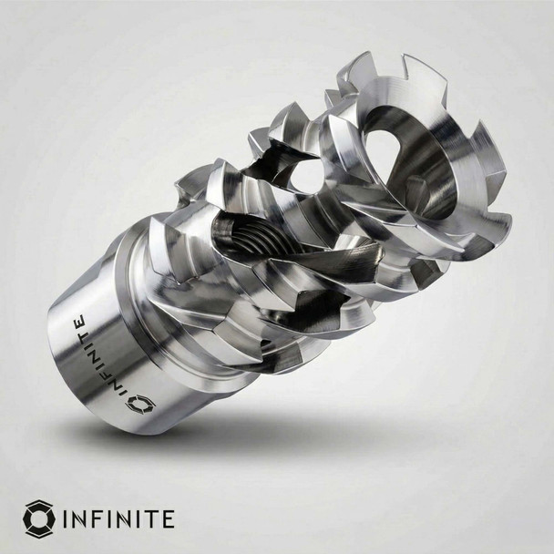 14mm x 1 LH 'Walking Dead' Flash Hider - Stainless Steel