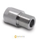 16mm x 1 LH to 578-28 RH Thread Adapter - Stainless Steel