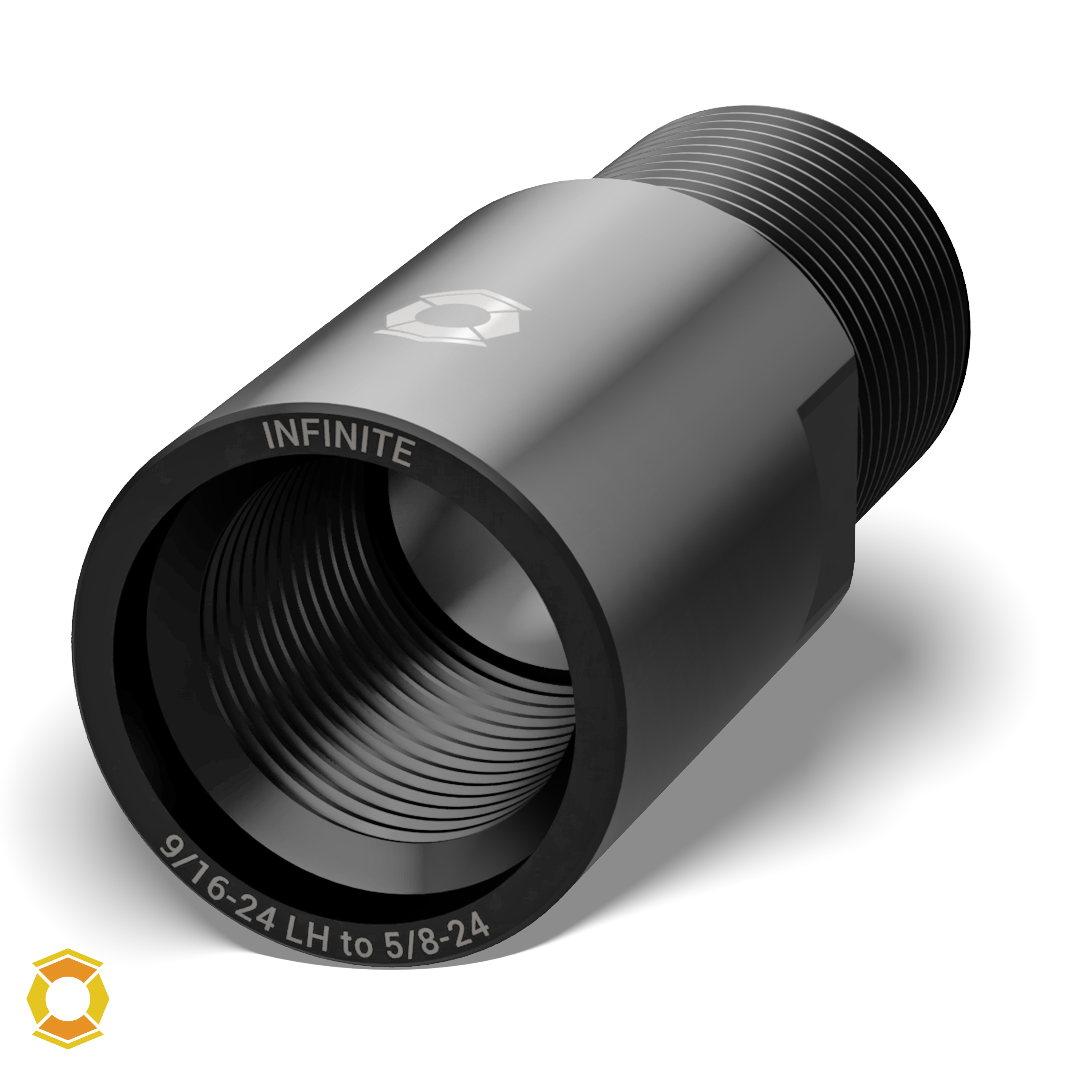 9/16-24 LH to 5/8-24 Thread Adapter - Infinite Product Solutions