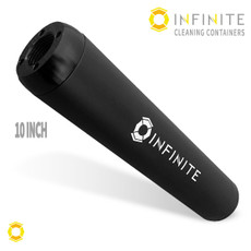 10 Inch Infinite Redirect with Storage Cap - Black Smooth