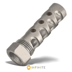 Titanium Infinite 4-Port Muzzle Brake Compensator - Polished