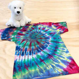 Multi colored tie dye youth shirt