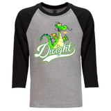 Dwight Script - Raglan Baseball Style 3/4 Sleeve Tee Shirt