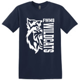 FWMS Wildcats - Navy T-Shirt
