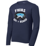 FWMS Ski & Board Navy Long Sleeve Perfomance T-shirt