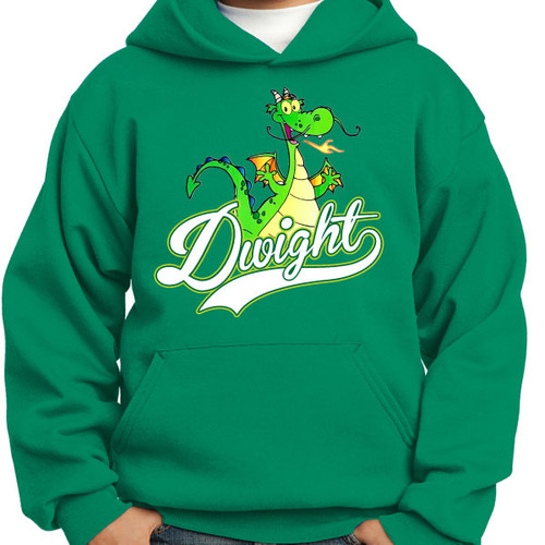 Dwight Script - Pullover Hooded Sweatshirt