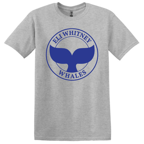 Eli Whitney Elementary - Heather Gray Short Sleeve T-Shirt in Adult Sizes