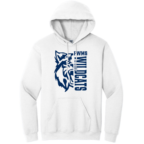 FWMS Wildcats - White Pullover Hoodie