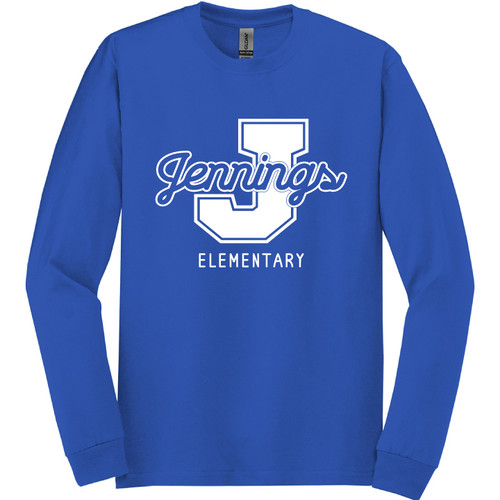 Jennings Varsity - Royal Long Sleeve Shirt