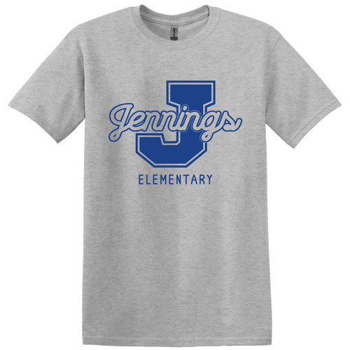 Jennings Varsity - Heather Gray Short Sleeve T-Shirt