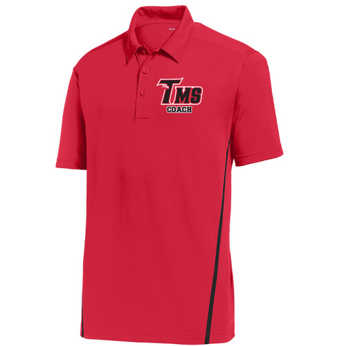 Tomlinson Basketball - Red/Black Polo - TMS Coach