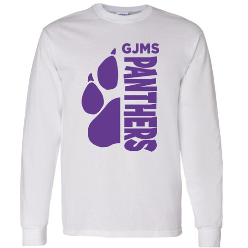George J. Mitchell Panthers - White Long Sleeve Tee