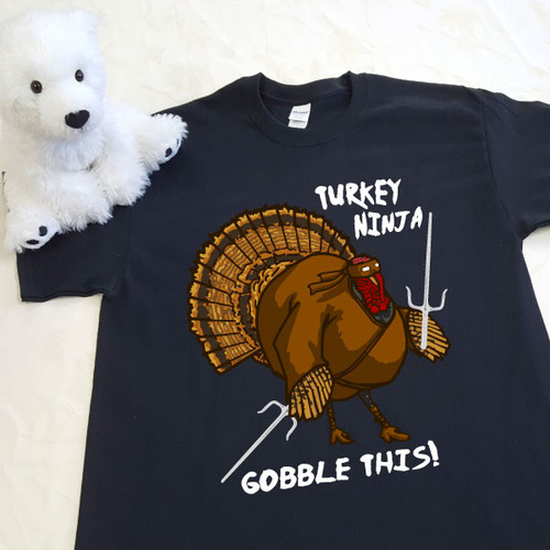 Turkey Ninja Gobble This! Youth Shirt