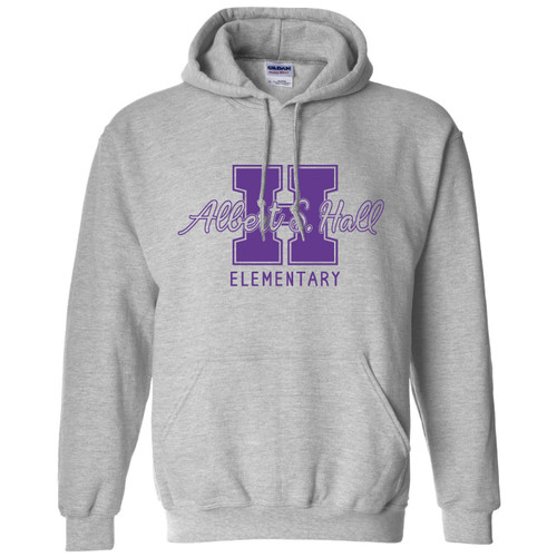 Albert S. Hall Varsity - Heather Gray Pullover Hoodie