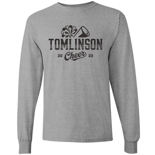 Tomlinson Cheer - Heather Gray Long Sleeve Unisex T-shirt