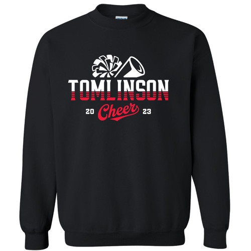 Tomlinson Cheer - Black Crewneck Sweatshirt