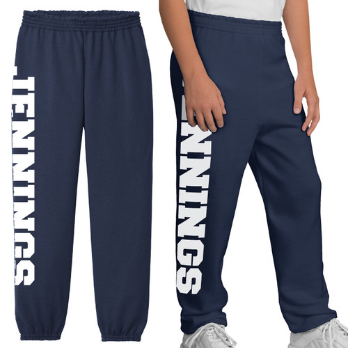 Jennings - Navy Sweatpants in Youth Sizes