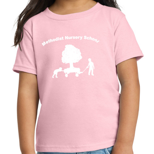 Methodist Nursery School - Toddler Light Pink Short Sleeve T-Shirt Methodist Nursery School - Toddler Light Pink Short Sleeve T-Shirt