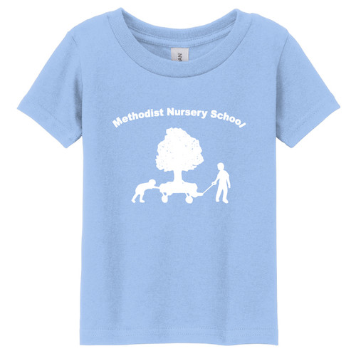 Methodist Nursery School - Toddler Light Blue Short Sleeve T-Shirt Methodist Nursery School - Toddler Light Blue Short Sleeve T-Shirt