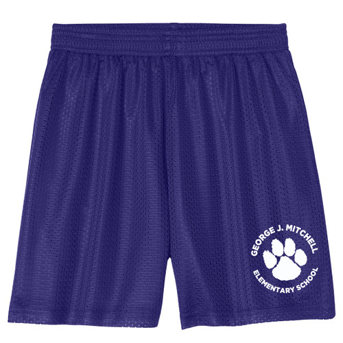 George J. Mitchell - Sport-Tek® Youth PosiCharge Purple Mesh Short George J. Mitchell - Sport-Tek® Youth PosiCharge Purple Mesh Short