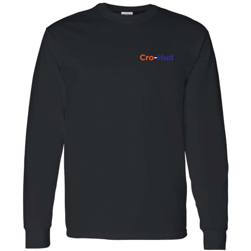 Cro Hud Swimming - Black Cotton Long Sleeve Tee Cro Hud Swimming - Black Cotton Long Sleeve Tee