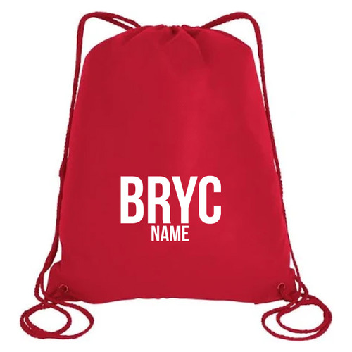 Black Rock Yacht Club - Red Cinch Bag - with Optional Personalized Name Black Rock Yacht Club - Red Cinch Bag - with Optional Personalized Name