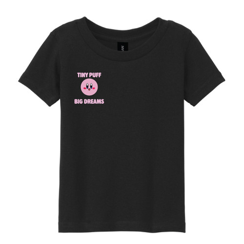 Tiny Puff Big Dreams Black Tshirt 