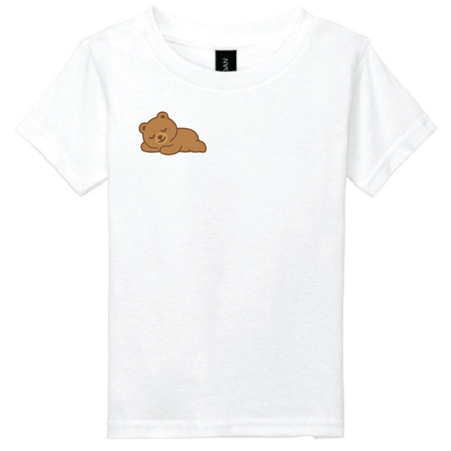 Sleepy Bear  White T-Shirt 