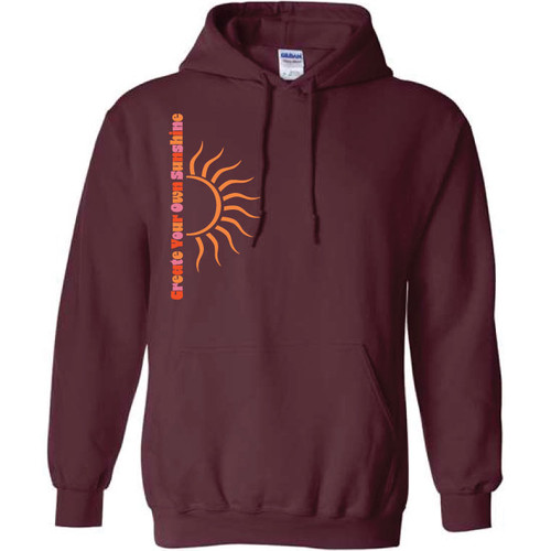 Create Your Own Sunshine Maroon Hoodie