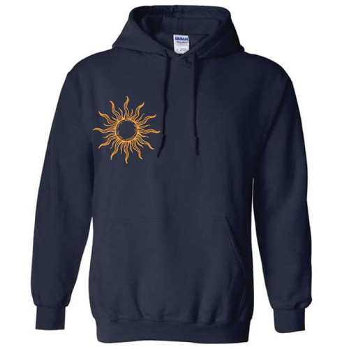 Powered By Sunshine Navy Hoodie