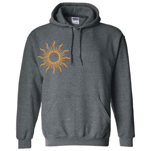 Powered By Sunshine Dark Heather Grey Hoodie