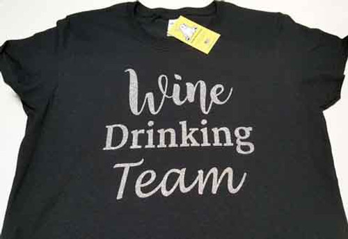 Wine Drinking Team Ladies Fitted Shirt