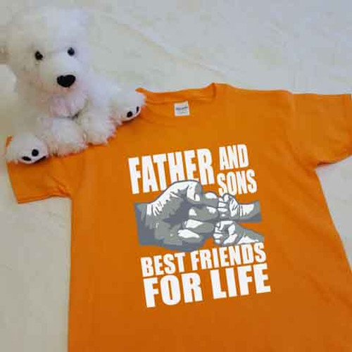 A Father and Sons (2 Fist bumps) Best Friends for Life Youth Shirt