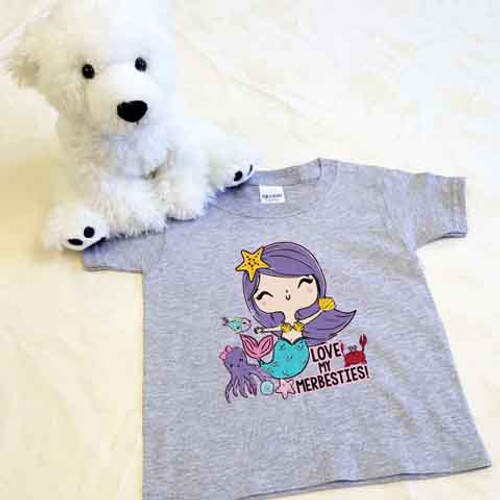 Merbesties Shirt in Baby and Toddler Sizes