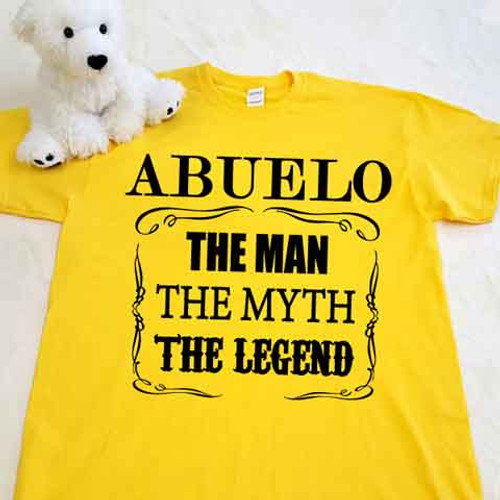 Abuelo The Man The Myth The Legend Adult Shirt