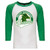 Dwight Dragons Head - Raglan Baseball Style 3/4 Sleeve Tee Shirt