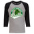 Dwight Dragons Head - Raglan Baseball Style 3/4 Sleeve Tee Shirt