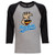 Riverfield Classic Roadrunner Raglan Baseball Style 3/4 Sleeve Tee Shirt