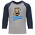 Riverfield Classic Roadrunner Raglan Baseball Style 3/4 Sleeve Tee Shirt