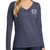 OSG - Heather Navy Women's Long Sleeve V-Neck 