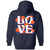 Roses Love Navy Hoodie 